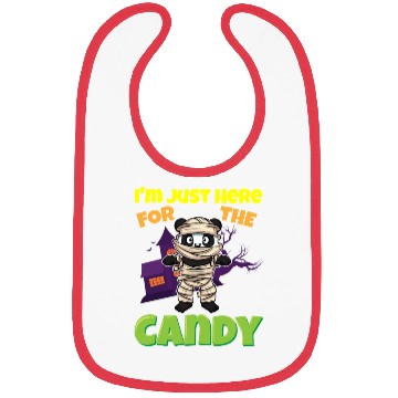 Discover I'm Just Here For The Candy Scary Halloween Beast Bibs