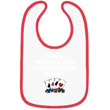 Discover Math Psychology Competition Money Gambler Poker Bibs