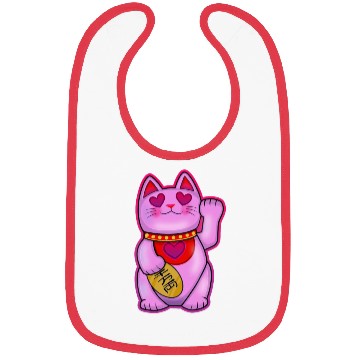 Discover Cute Maneki Neko Romance Cat Bibs