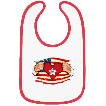Discover Hong Kongese Who Live in America HongKong Flag Bibs