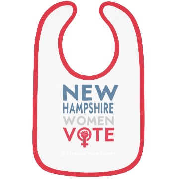 Discover New Hampshire Women Vote Voter 2022 Election Bibs