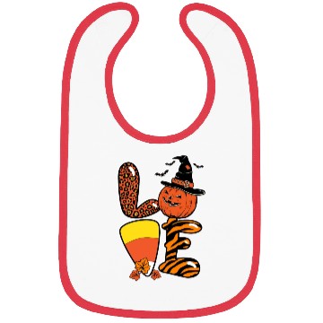 Discover Halloween Love Candy Corn Bibs