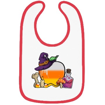 Discover Halloween Candy Corn Apple Bibs