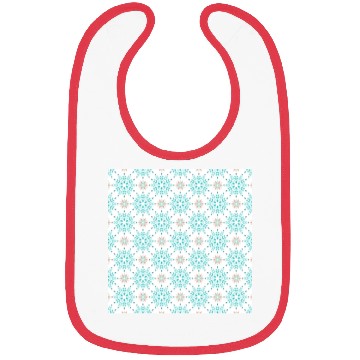 Discover Blue Snowflakes Pattern Bibs