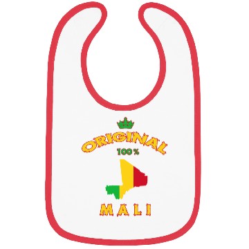 Discover Mali Original 100% flag design Bibs