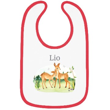 Discover Forest Animal Deer Flowers Name Lio Bibs