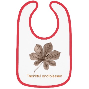 Discover THANKFUL AND BLESSED THANKSGIVING design style Bibs