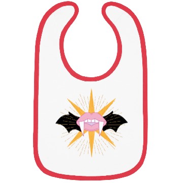 Discover BACK TO SCHOOL HALLOWEN DESIGN SHINING VAMPIRE Bibs