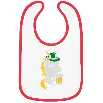 Discover party unicorn beer drink Bibs
