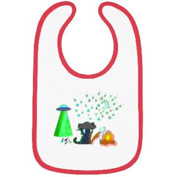 Discover Trick or Treat - Alien Camping Kitten Bibs