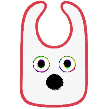 Discover Glitch Ghost Face Bibs