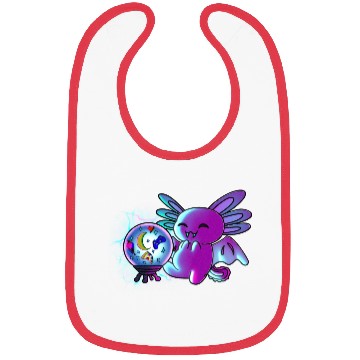 Discover Axolotl Vampire Crystal Ball Bibs