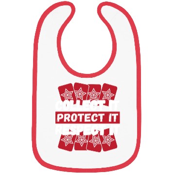 Discover Collect It Protect It Respect It Trading Card Bibs