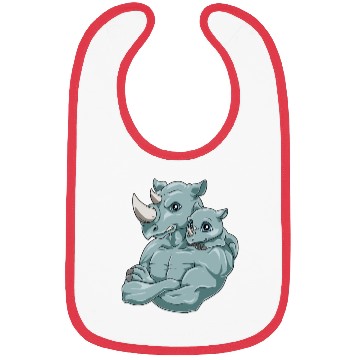 Discover Strong Rhino with Rhino Kid for a Rhinoceros Bibs