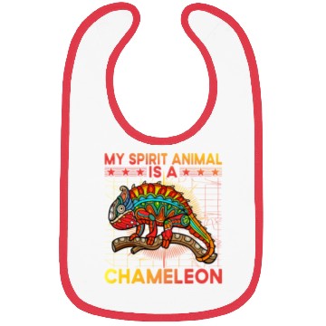 Discover My Spirit Animal is a Chameleon Bibs