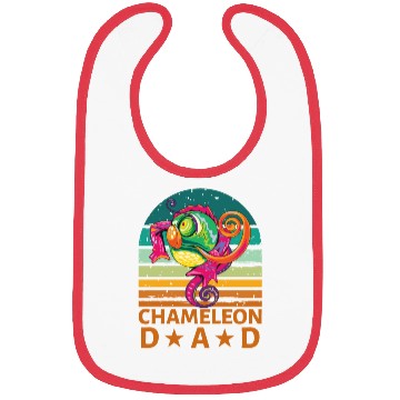 Discover Chameleon Dad Bibs