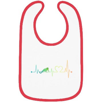 Discover Chameleon Heartbeat Bibs