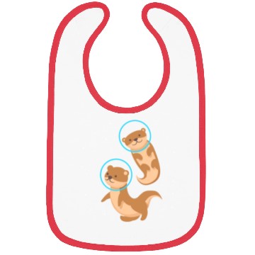 Discover Otter Space Stars Bibs