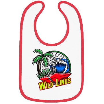 Discover Surfing Skull by Wild Linus Germany Bibs