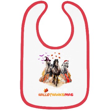 Discover Horses Happy HalloThanksmas Bibs