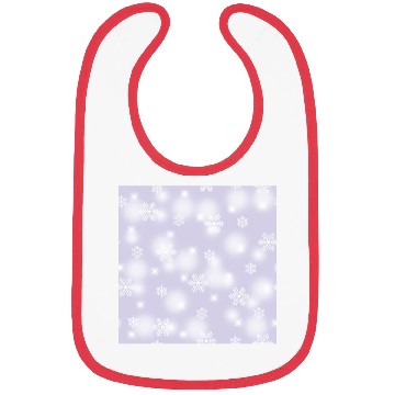 Discover Lavender Snowflakes Pattern Bibs