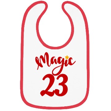 Discover Magic 23 red number Bibs