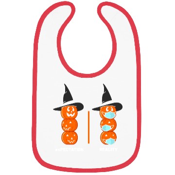 Discover Halloween Pumpkins Witch Expectation Reality Bibs