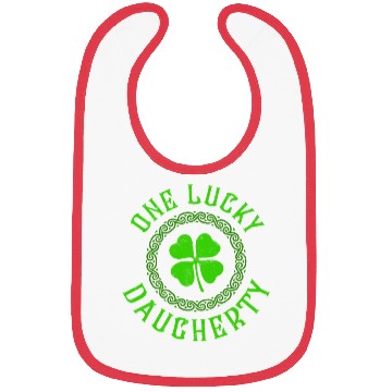 Discover One Lucky Daugherty Irish Family 4 Leaf Clover Bibs