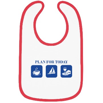 Discover Sail Logo Wine Blue Bibs