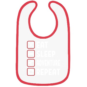 Discover Eat Sleep Adventure Repeat Bibs