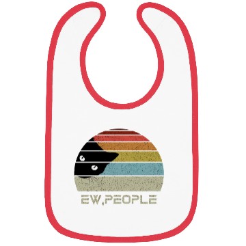 Discover Ew people retro cat funny vintage Bibs