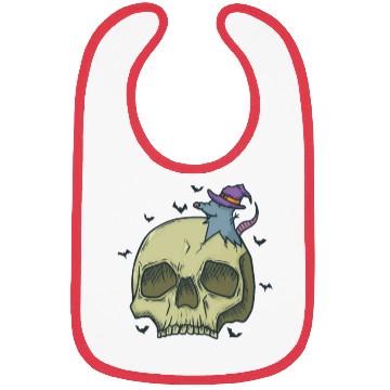 Discover Halloween Bone Head with Witch Mouse Bibs