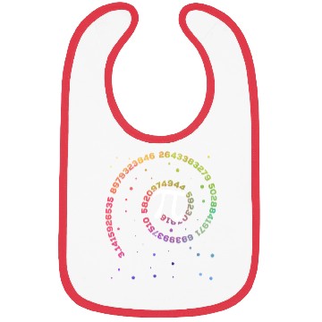 Discover Colorful 3.14 Pi Circle Bibs