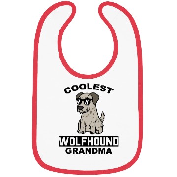 Discover Coolest Irish Wolfhound Grandma Bibs