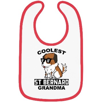 Discover Coolest Saint Bernard Grandma Ever Bibs
