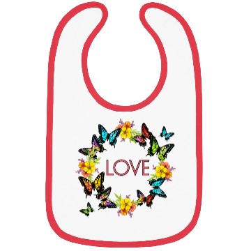 Discover love and butterflies. Bibs