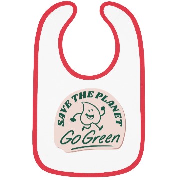 Discover save the planet go green Bibs