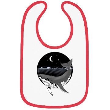 Discover Humpback whale at night Bibs