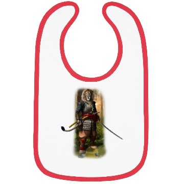 Discover Exclusive Hand Drawn Samurai Lion Bibs