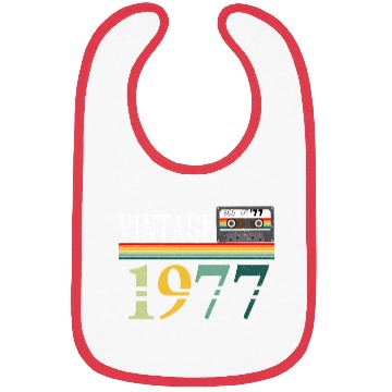 Discover 1977 Vintage Vintage Retro Birthday Gift Bibs