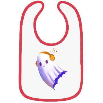 Discover A Ghost with headphones Bibs