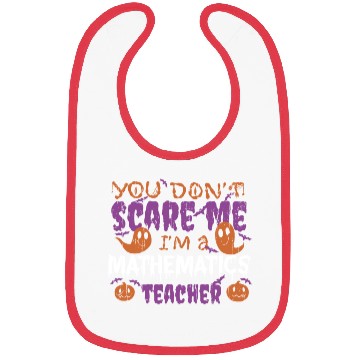 Discover Ghost Pumpkin Mathematics Teacher Halloween Bibs