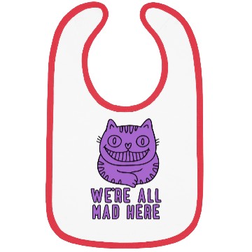 Discover We re All Mad Here Bibs