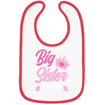 Discover Again Sister Pregnancy Announcement Bibs
