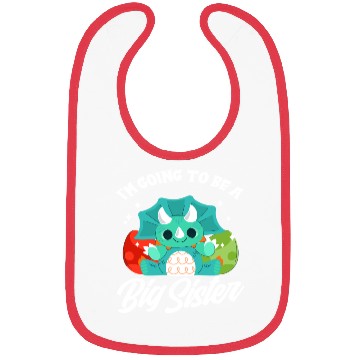 Discover Dinosaur Pregnant Sister Offspring Bibs