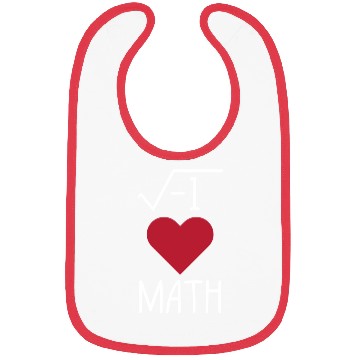 Discover Funny I Love Math Bibs