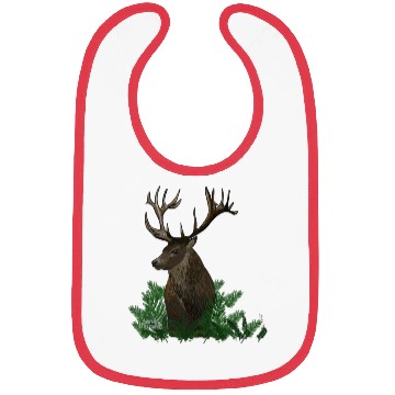 Discover Deer in a green forest Bibs