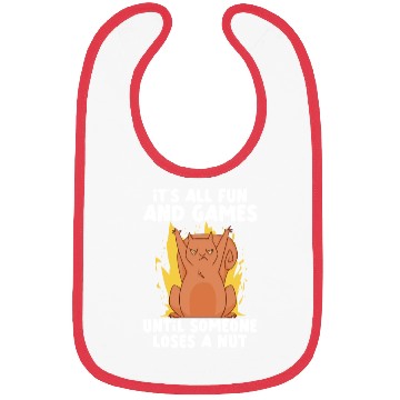 Discover Funny Squirrel Fan Squirrel Lover Chipmunk Addict Bibs