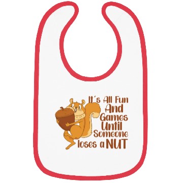 Discover Funny Squirrel Fan Squirrel Lover Chipmunk Addict Bibs