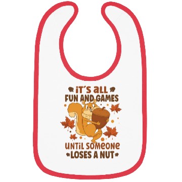 Discover Funny Squirrel Fan Squirrel Lover Chipmunk Addict Bibs